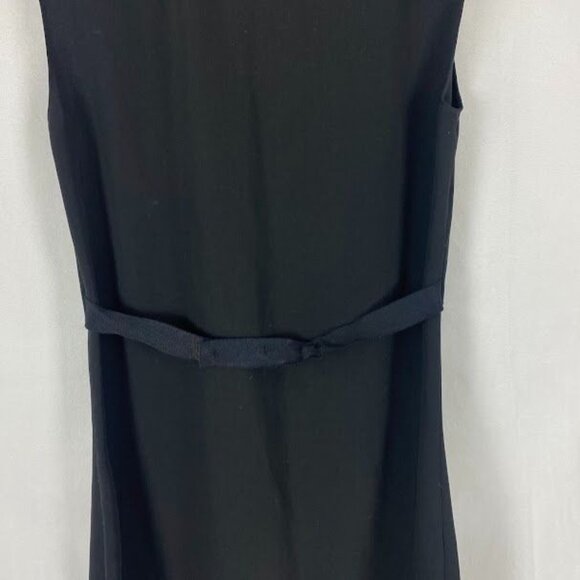 Tahari Black Ruffle Sleeveless Shift Dress New with Tags Women's Size 2 - Picture 9 of 13